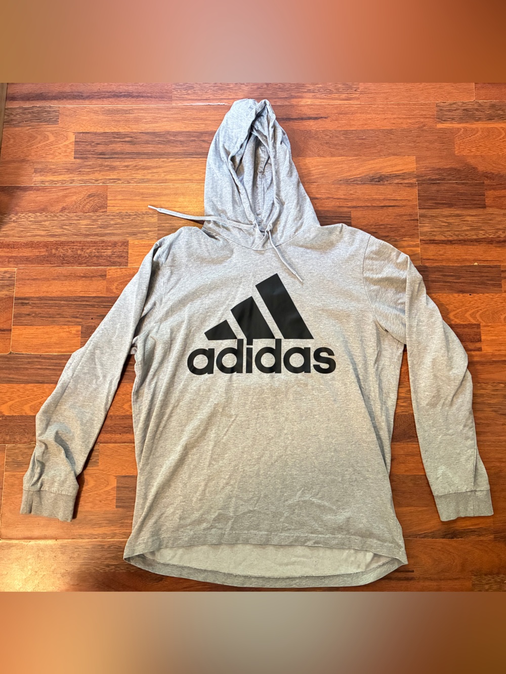 Men’s Adidas Gray Shirt with Black Logo